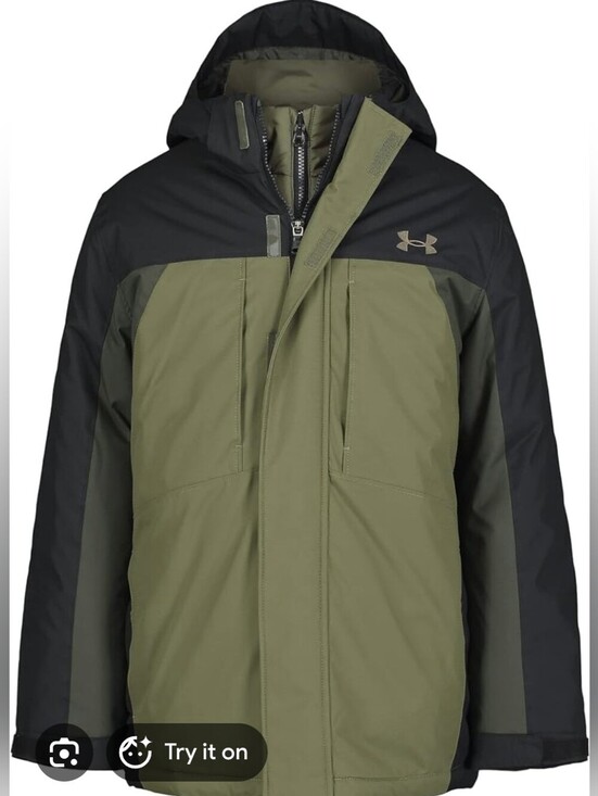 Under Armour Other - Under Armour Boys UA Westward 3 In 1 Jacket Oilve Green Size Youth XL